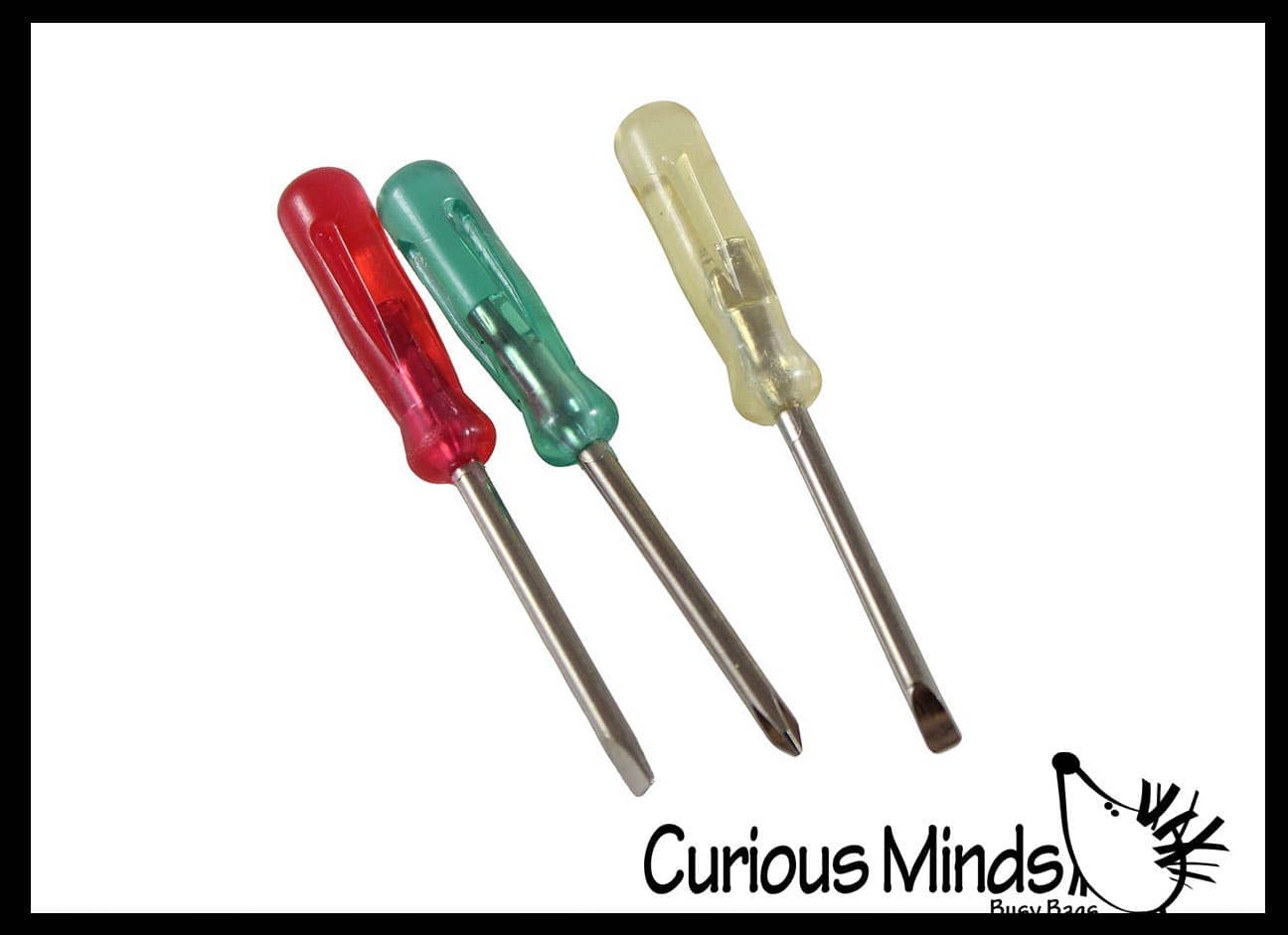 Curious Minds Toys Curious Minds Toys - 1 Mini Screwdriver Set - Functional Tool Keychain - Fun Part