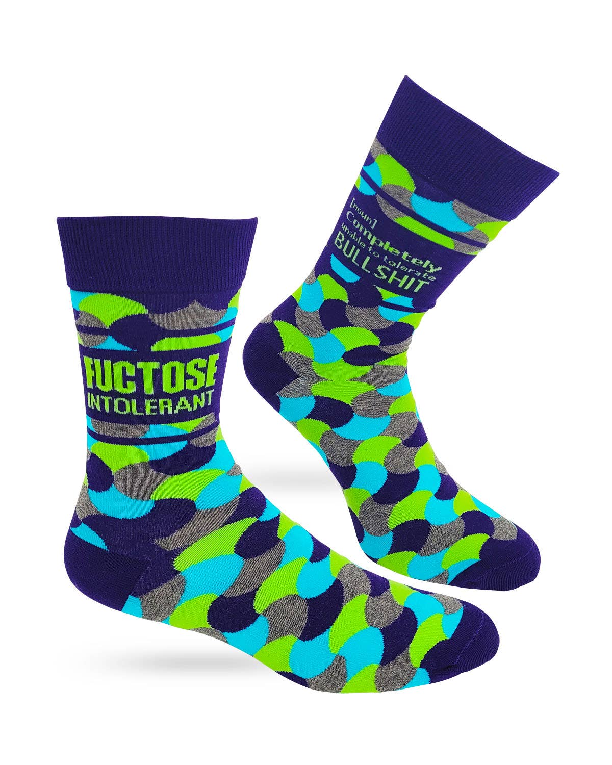 Fuctose Intolerant Men's Novelty Crew Socks