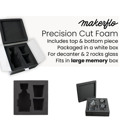 MakerFlo - 2 Glass Decanter Set: Single Set