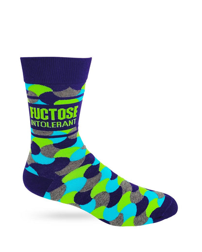 Fuctose Intolerant Men's Novelty Crew Socks