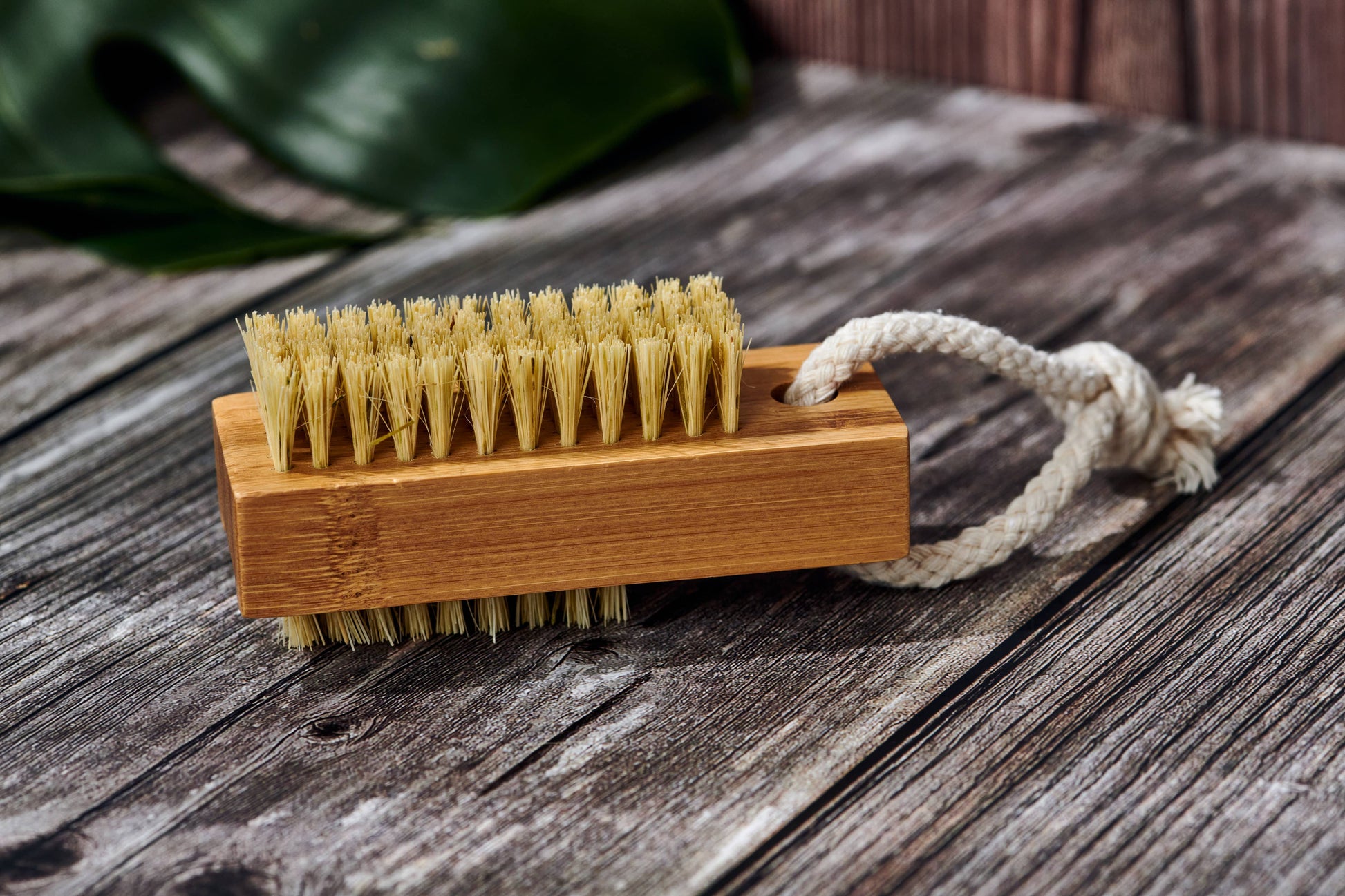 Desesh Desesh - Wood Nail Brush (Plastic Free, Vegan, Unbranded, Unpackaged)