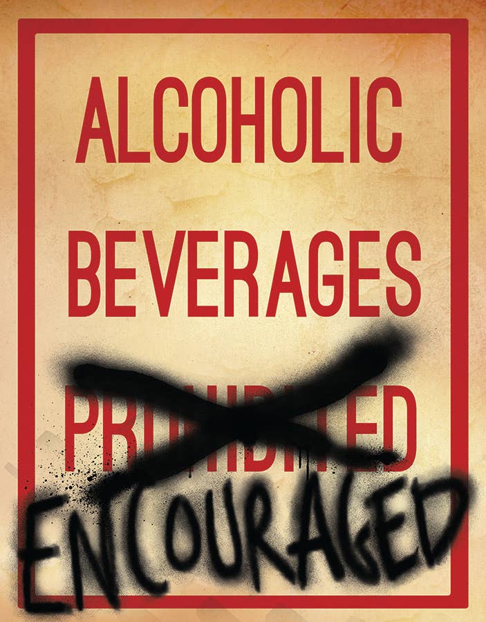 Desperate Enterprises Desperate Enterprises - Alcoholic Beverages Tin Sign