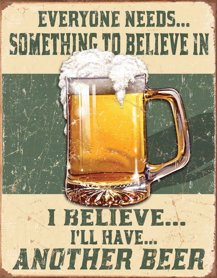 Desperate Enterprises Desperate Enterprises - Believe in Something Tin Sign