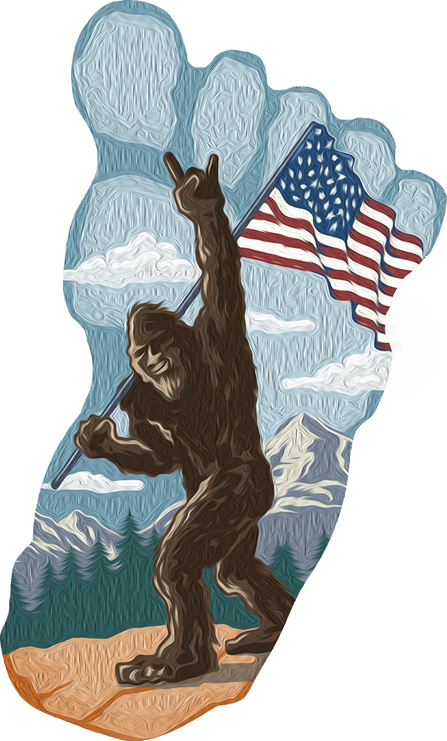 Desperate Enterprises Desperate Enterprises - Bigfoot Print Aluminum Sign