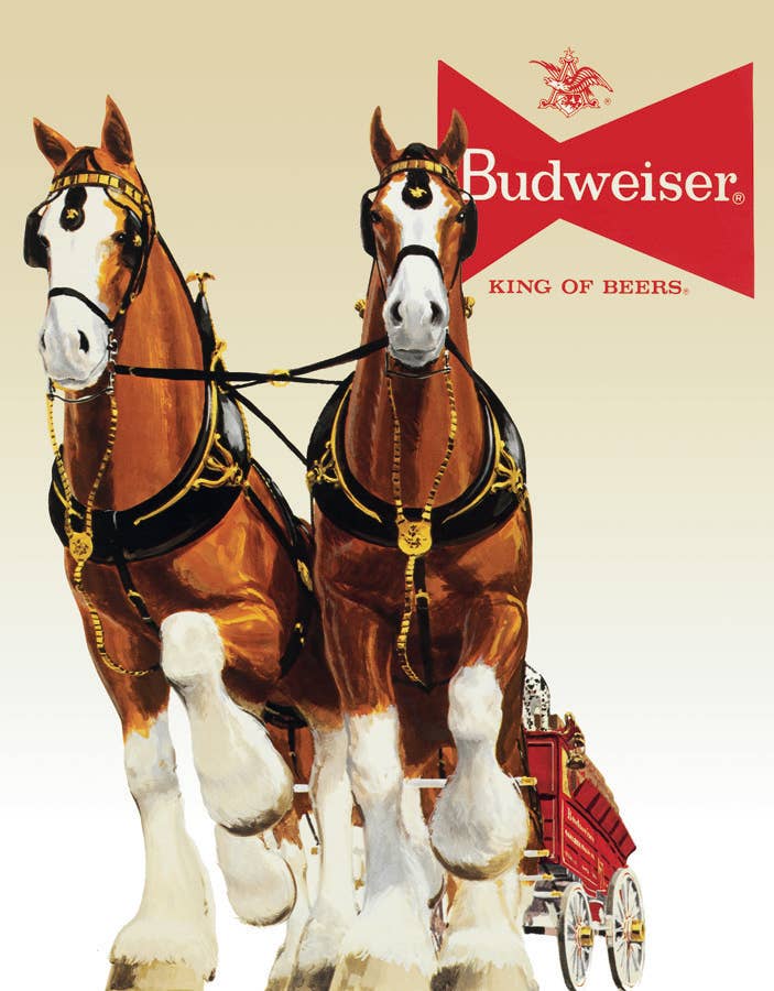 Desperate Enterprises Desperate Enterprises - Bud Clydesdale Team Tin Sign