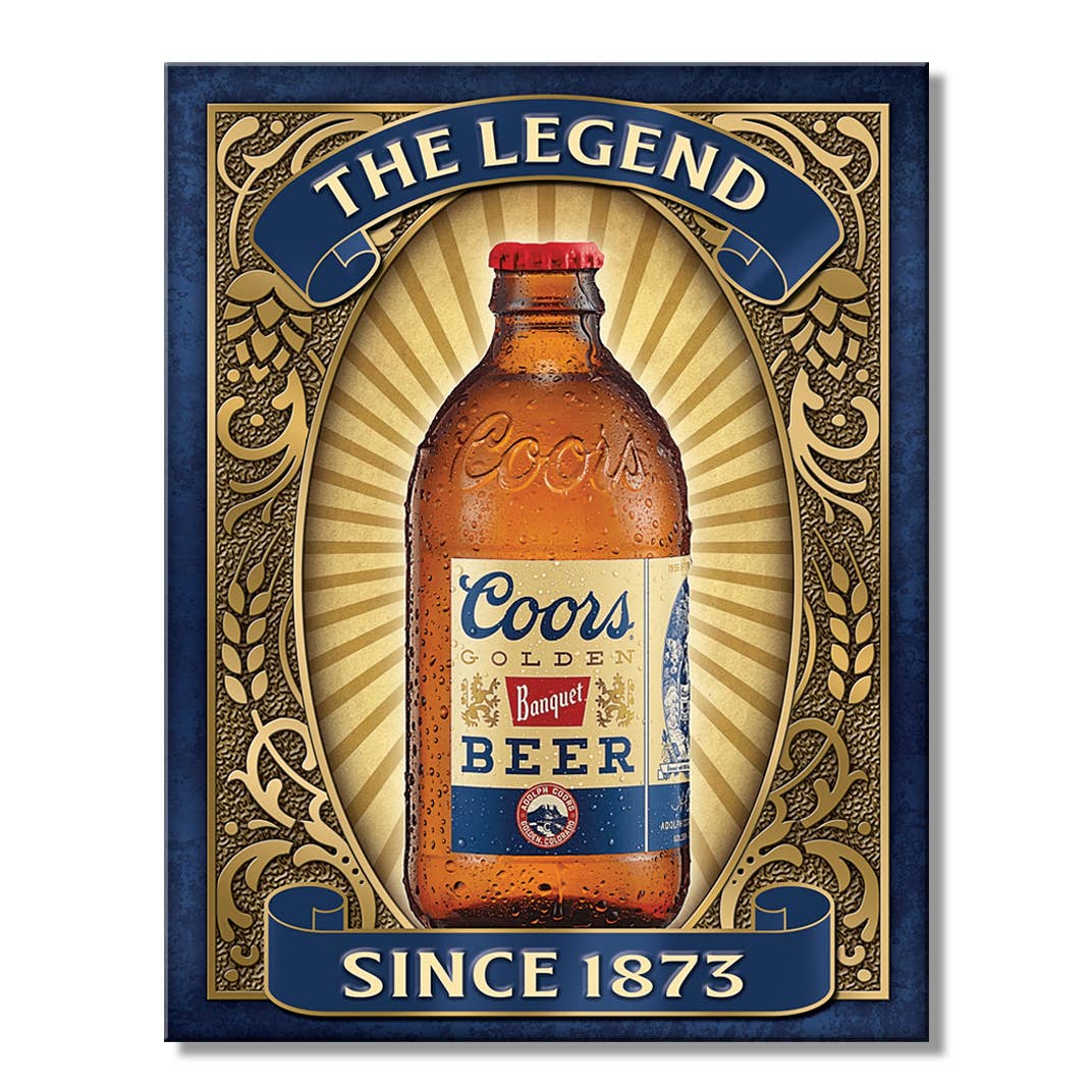 Desperate Enterprises Desperate Enterprises - Coors Banquet Bottle Tin Sign