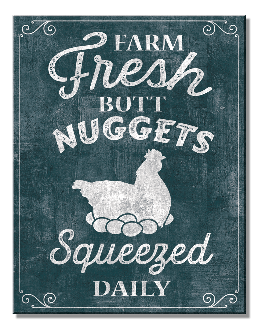 Desperate Enterprises Desperate Enterprises - Farm Nuggets Tin Sign