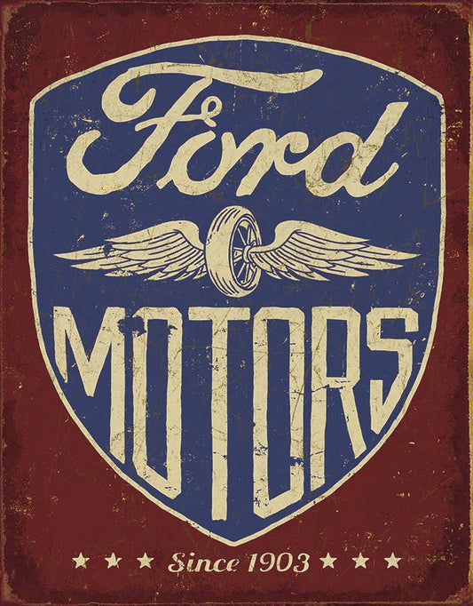 Desperate Enterprises Desperate Enterprises - Ford Motors - Since 1903 Tin Sign