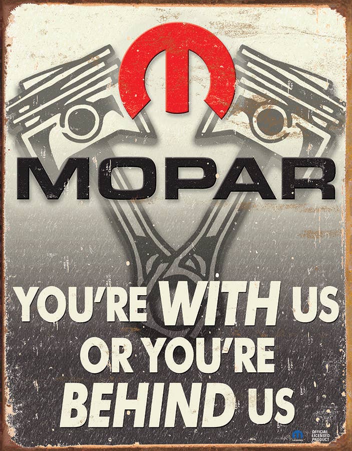 Desperate Enterprises Desperate Enterprises - Mopar - Behind Us Tin Sign