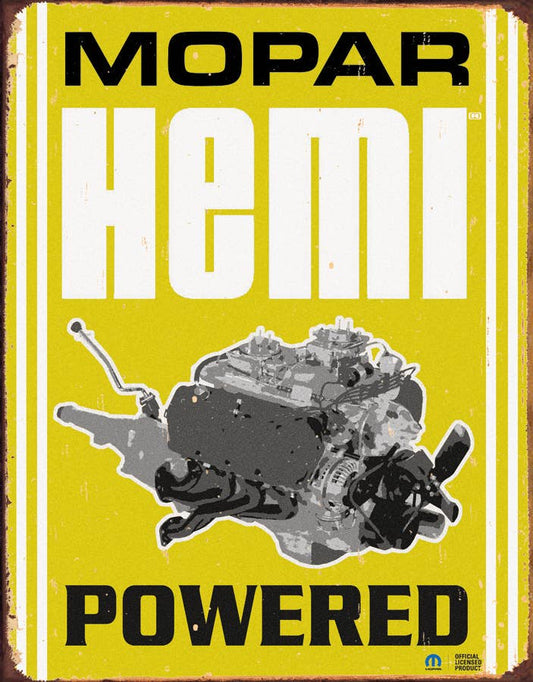 Desperate Enterprises Desperate Enterprises - Mopar - Hemi Powered Tin Sign