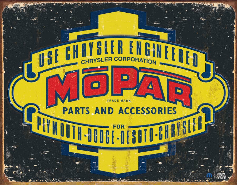 Desperate Enterprises Desperate Enterprises - Mopar Logo '37 - '47 Tin Sign