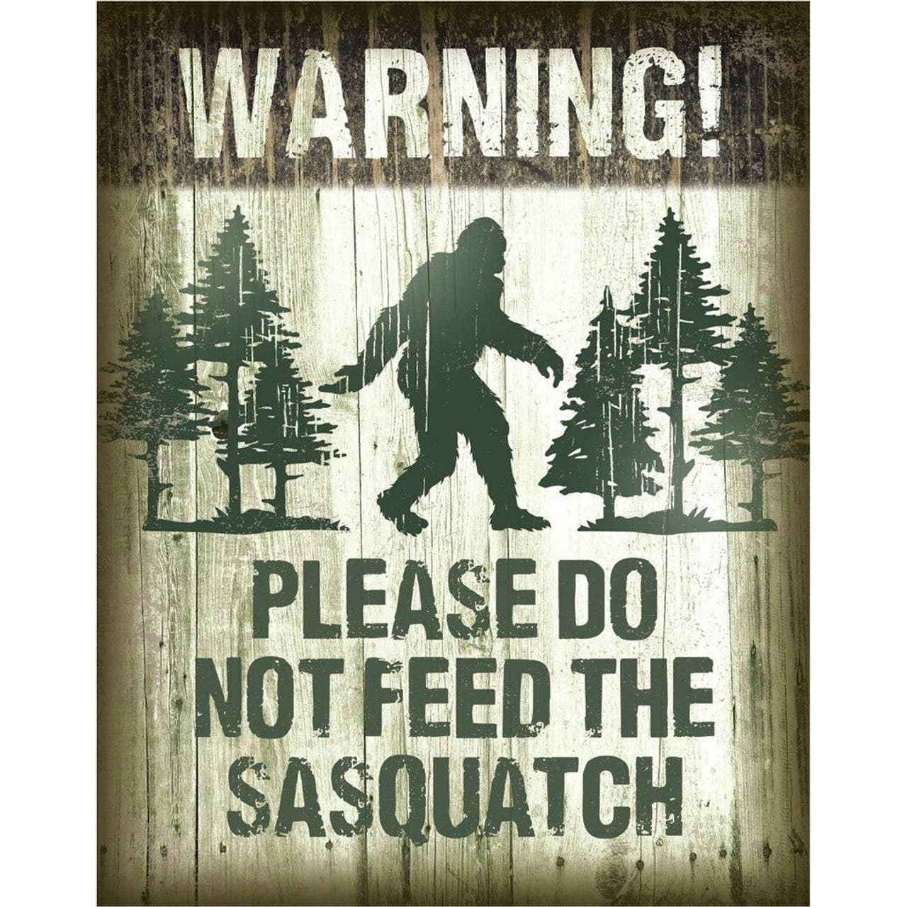 Desperate Enterprises Desperate Enterprises - Sasquatch - Don't Feed Tin Sign