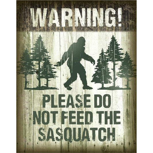 Desperate Enterprises Desperate Enterprises - Sasquatch - Don't Feed Tin Sign