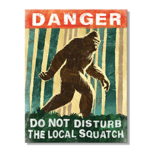 Desperate Enterprises Desperate Enterprises - SH - Danger Squatch 8.25in. x 10.75in. Tin Sign