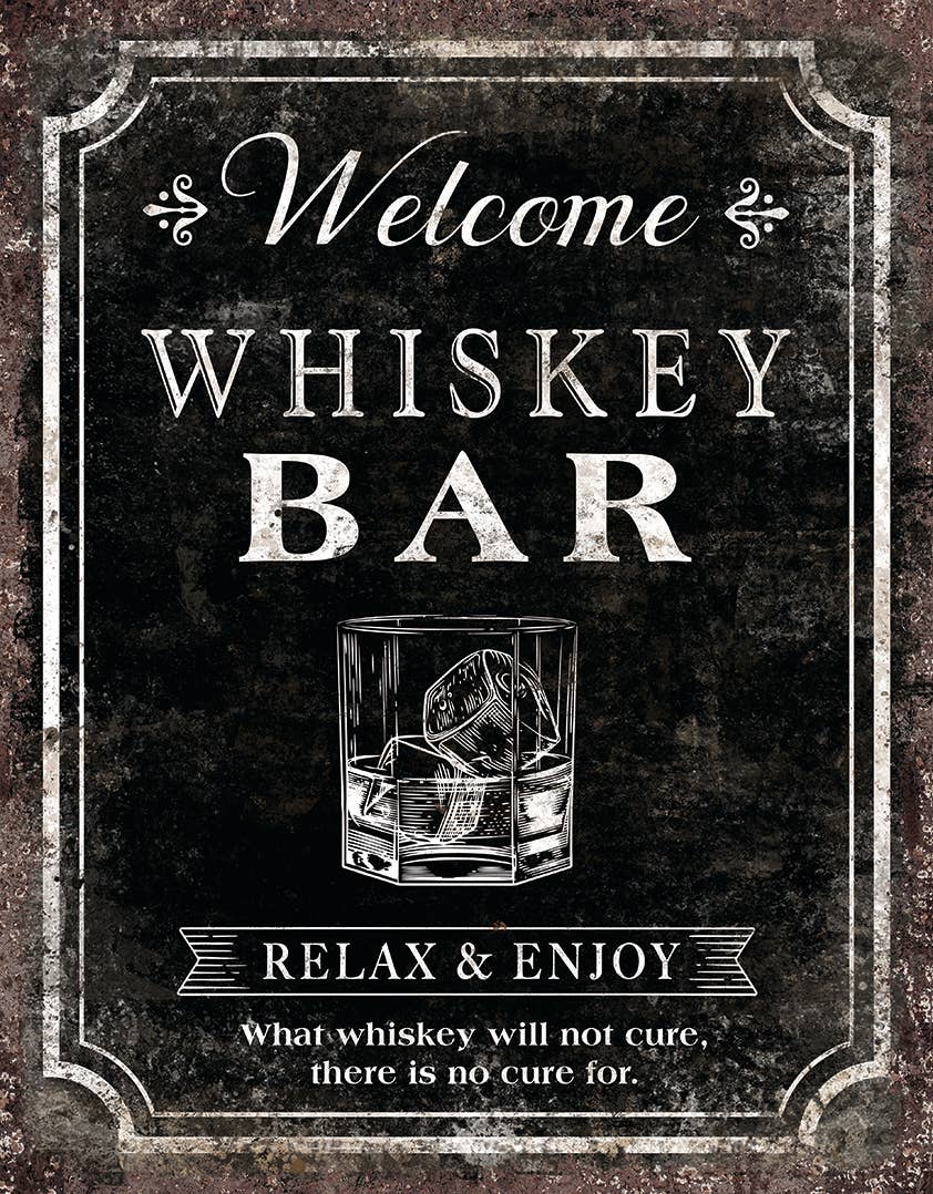 Desperate Enterprises Desperate Enterprises - Whiskey Bar Tin Sign