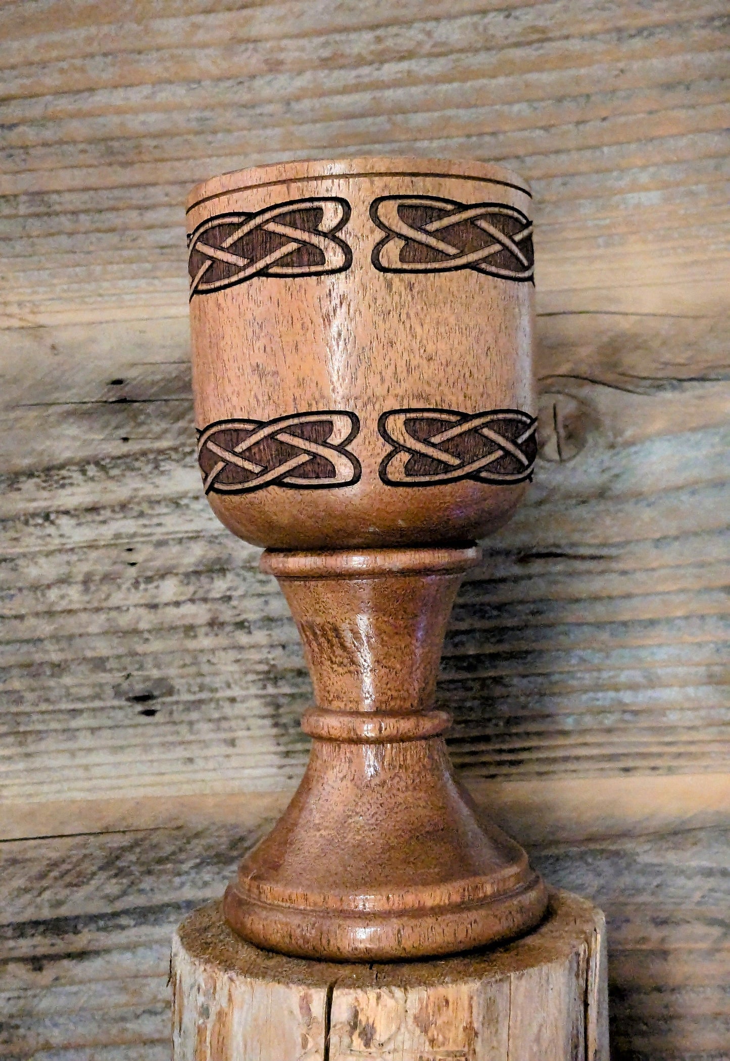 Drengr Studios Viking Drinking Goblet Goblet 3 - Parallel Celtic Braid