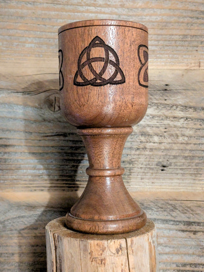 Drengr Studios Viking Drinking Goblet Goblet 4 - Celtic Braid w/"Triskele" Knot