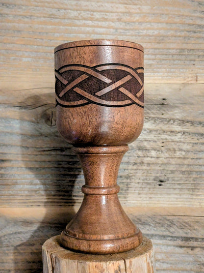 Drengr Studios Viking Drinking Goblet Goblet 4 - Celtic Braid w/"Triskele" Knot