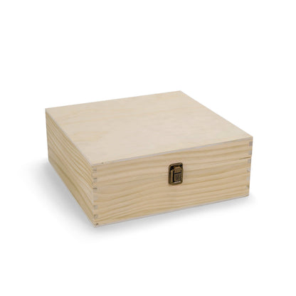 MakerFlo - Wood Memory Boxes, Large: Ebony (Black) / Singles