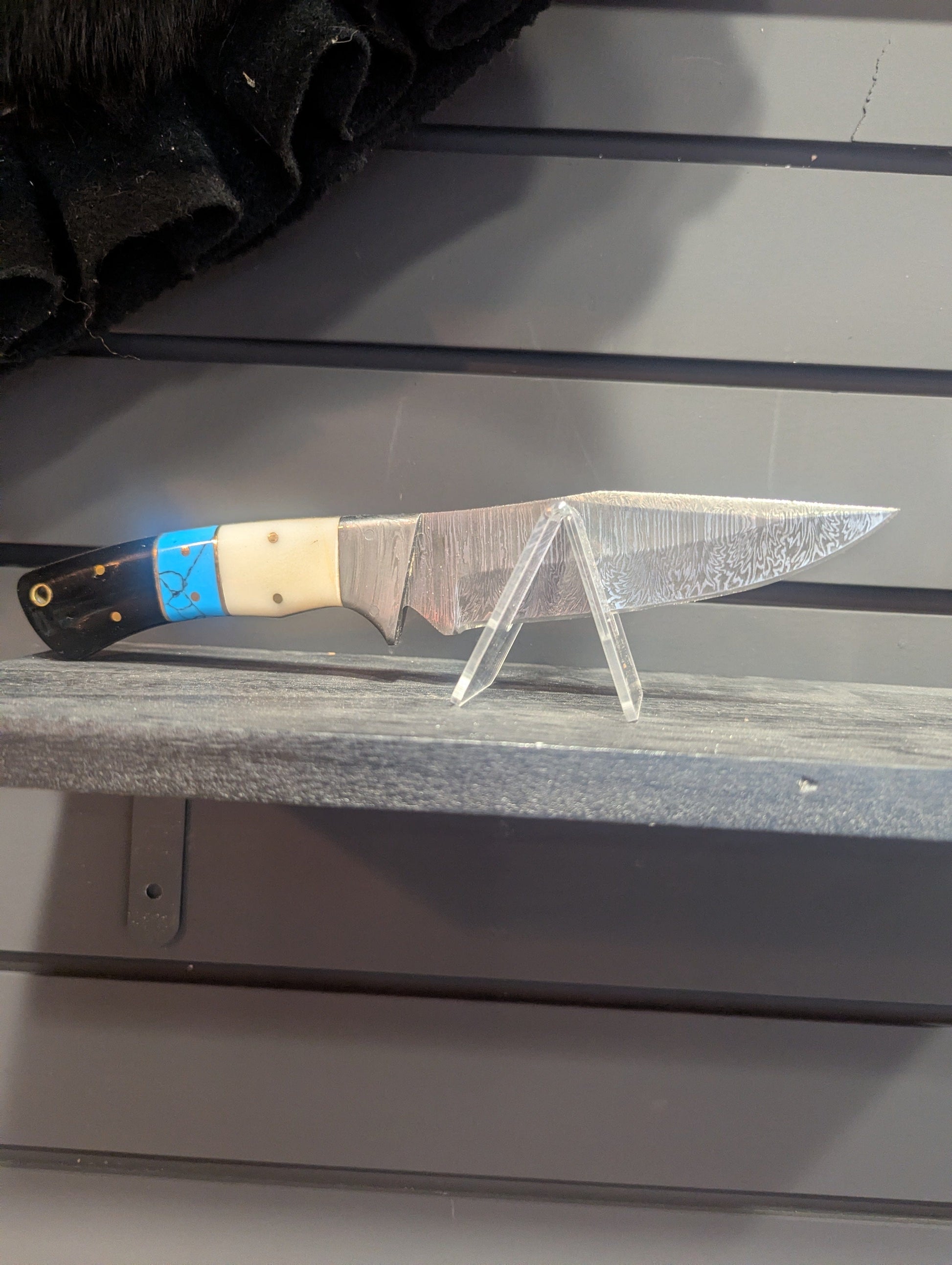 El Matador Knives #46 - Blue Resin/Bone/Blk
