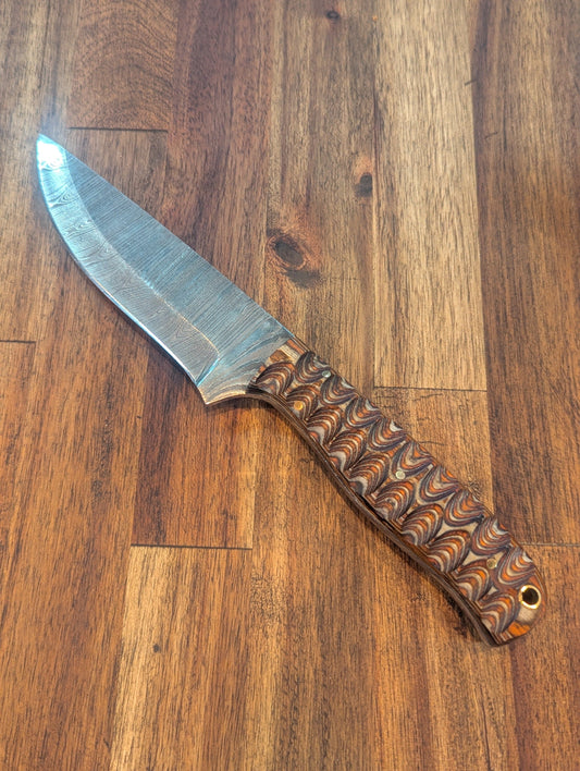 El Matador Knives #8 - El Matador Orange Dragon Scale Handle Steak Knife