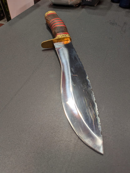 El Matador Knives Bowie Knife #63 - Leather Wrapped Kukri Bowie Knife