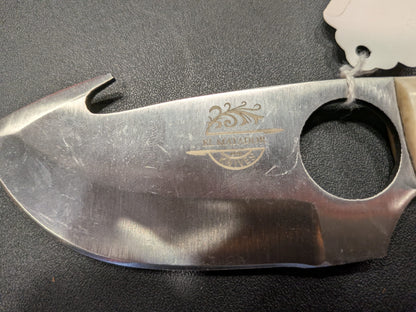 El Matador Knives Carbon Steel Knife #66 - Blue/Ivory Fish Hook Knife