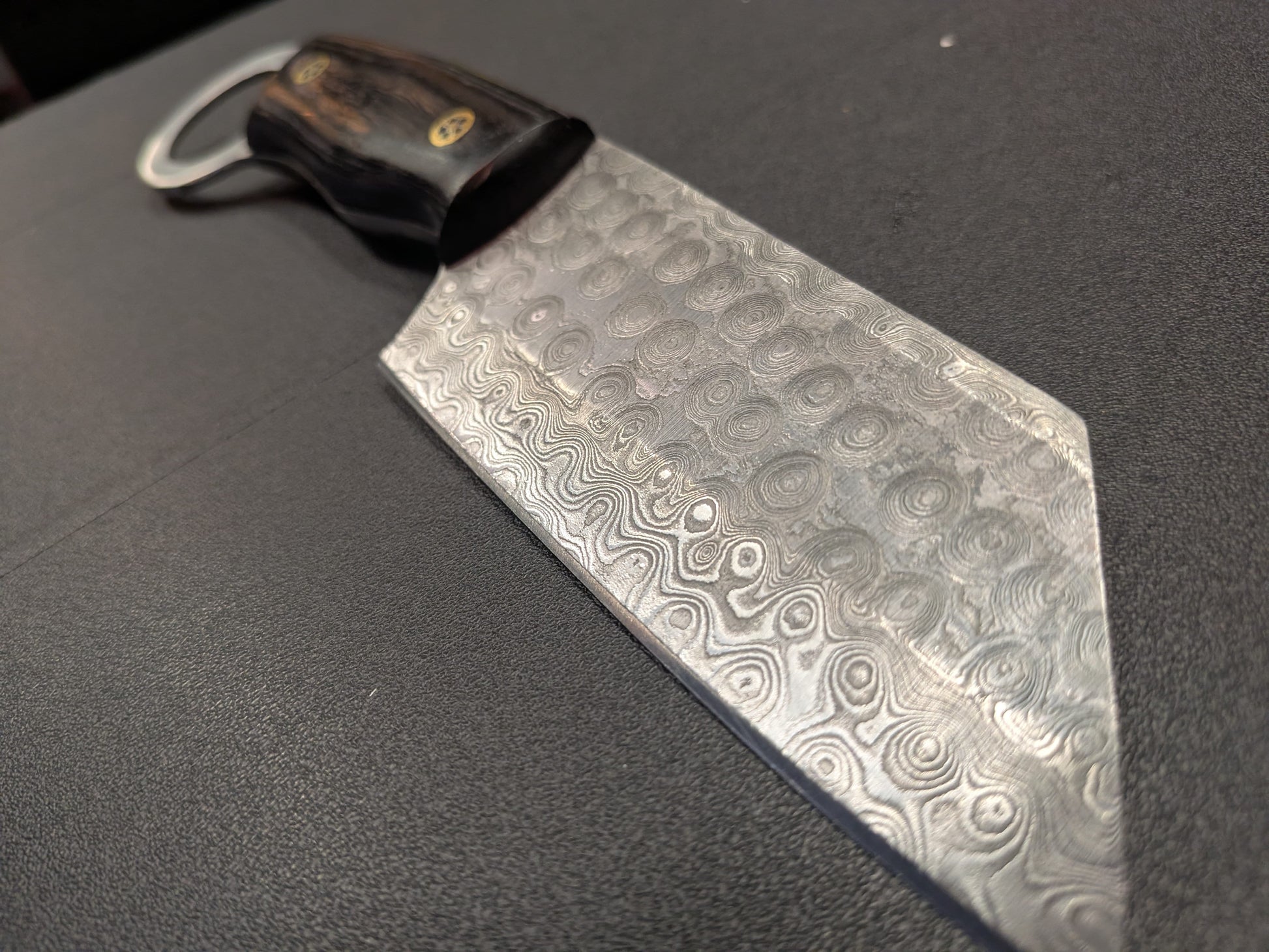 El Matador Knives Damascus Knife #69 - Sm. Tanto Ring Tracker