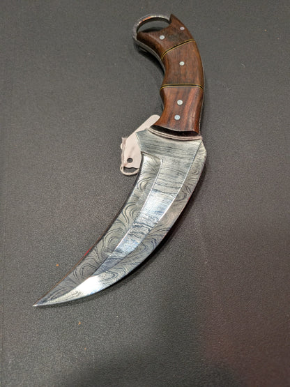 El Matador Knives knife #73 - Walnut Karambit w/Finger Ring