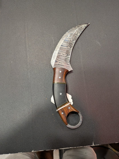 El Matador Knives knife #74 - Wood/Black Karambit