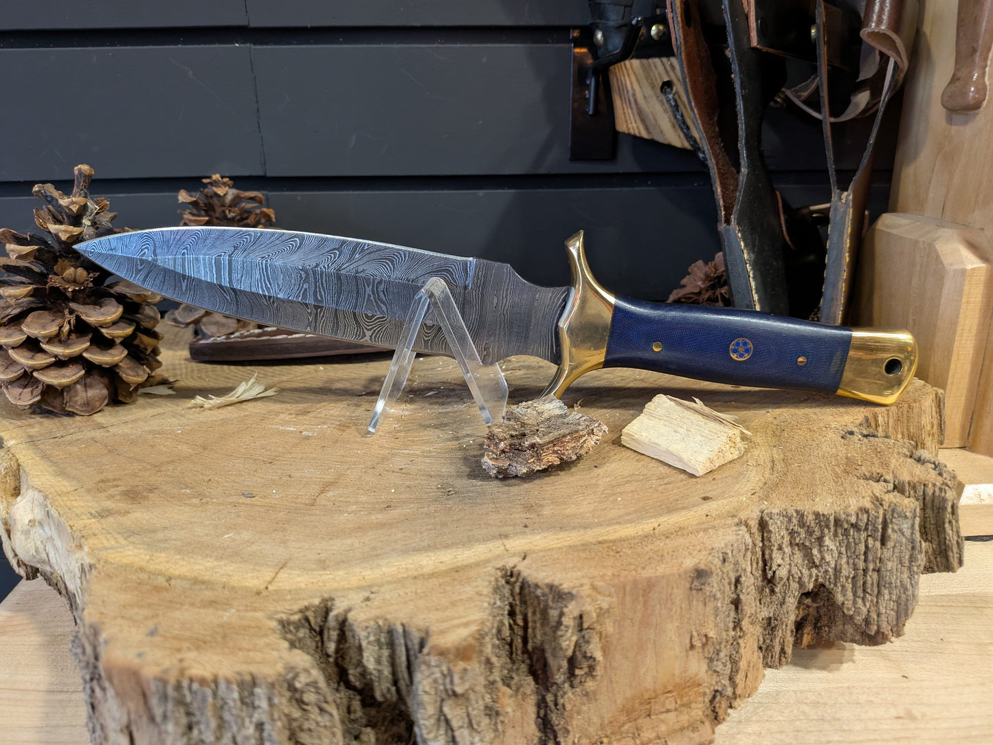 El Matador Knives knife Blue Handle Elvin Dagger - El Matador