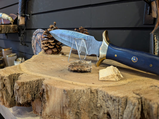 El Matador Knives knife Blue Handle Elvin Dagger - El Matador
