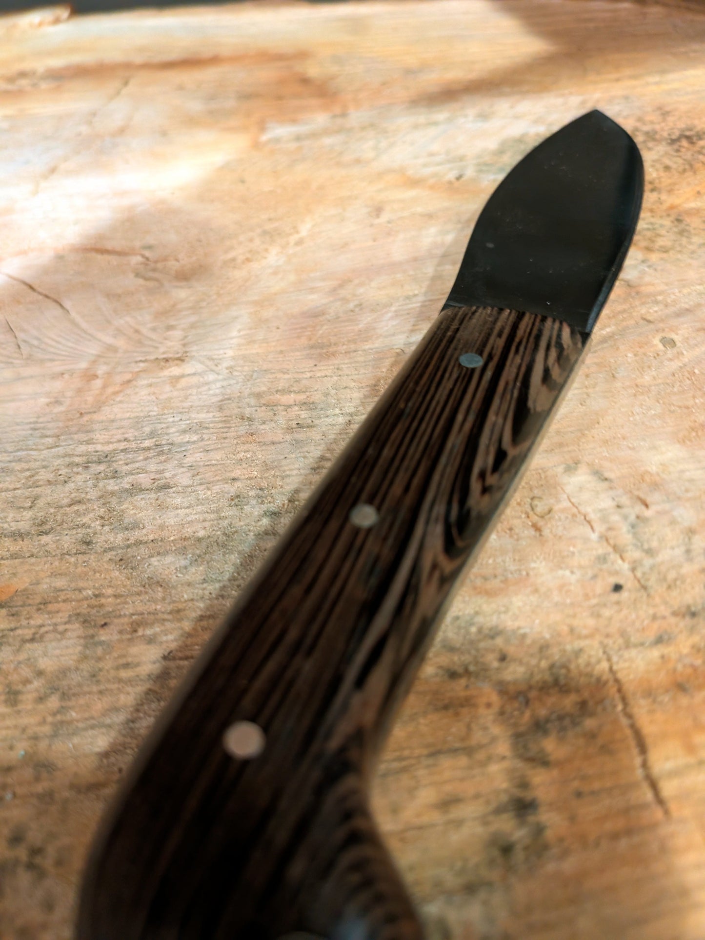 El Matador Knives Knife Dark Grain Wood Fuego Knife