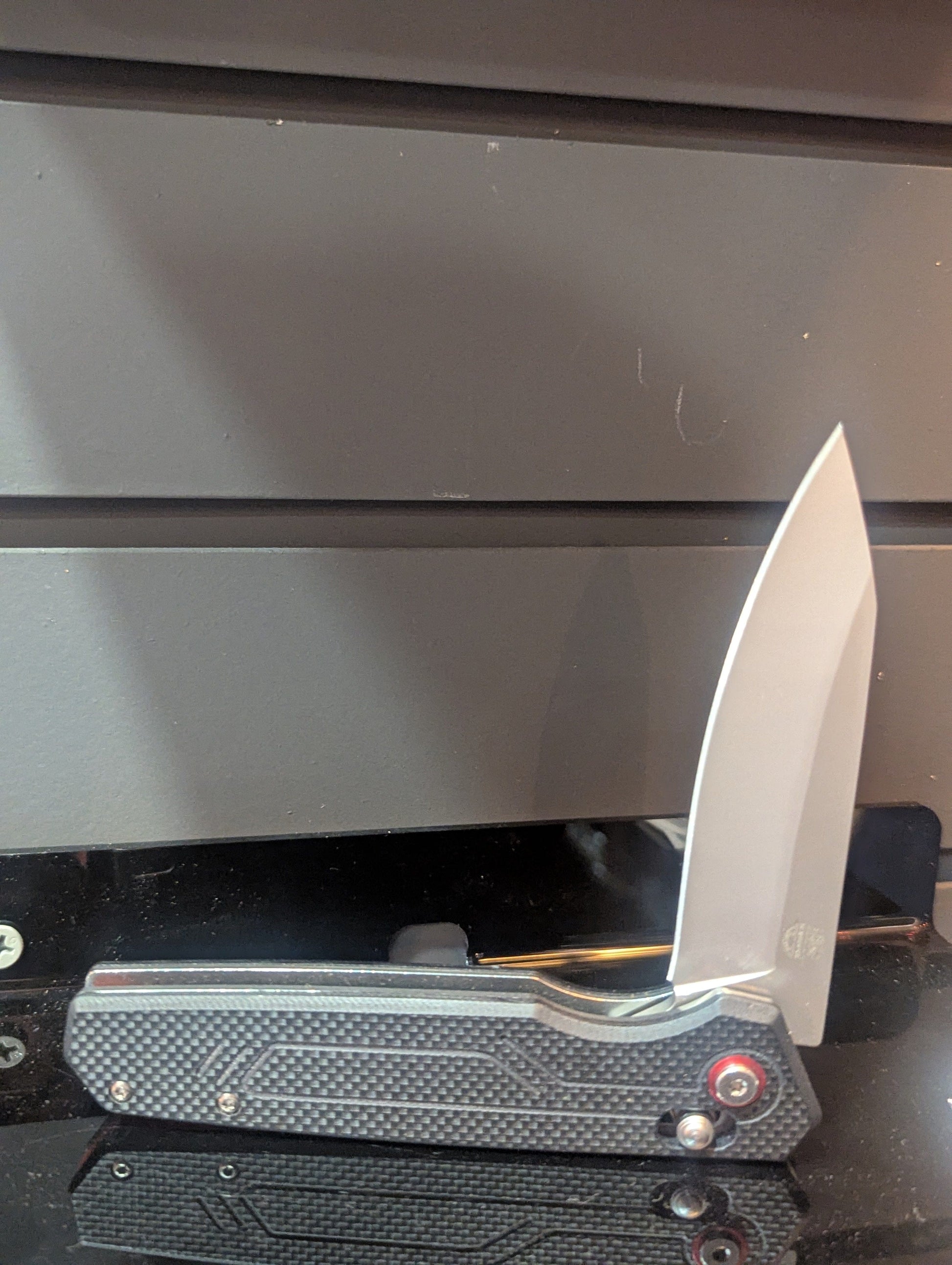 El Matador Knives Pocket Knife #28 - Black/Red Flipper Pocket Knife