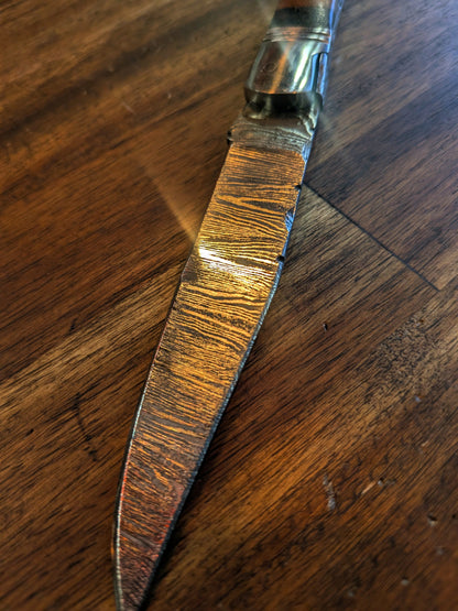 El Matador Knives Pocket Knife Lt./Dark Wood Striped Handle - El Matador