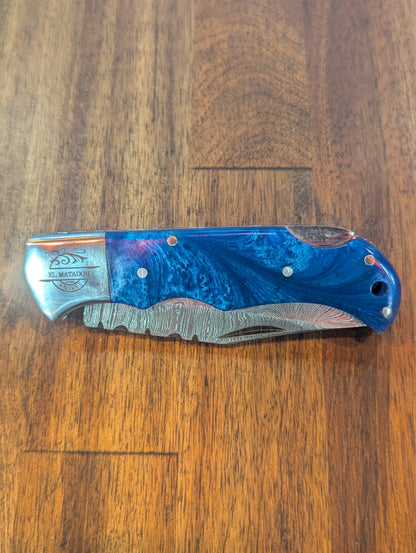 El Matador Knives Pocket Knife Navy Resin Pocket Knife