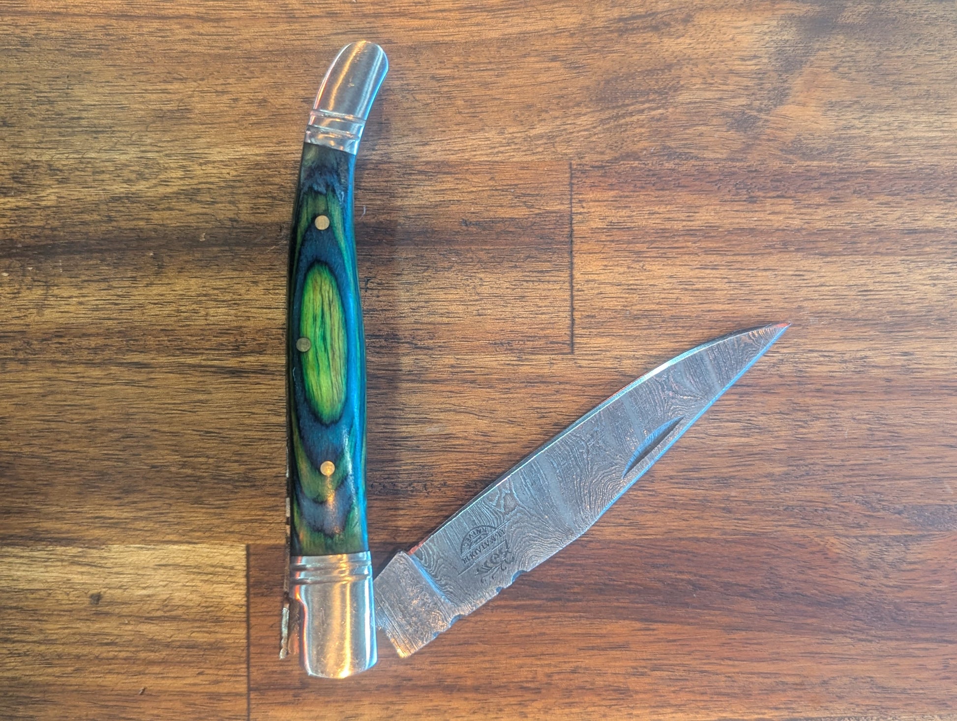 El Matador Knives Pocket Knife Slim Folder Pocket Knife (Green/Yellow) - El Matador