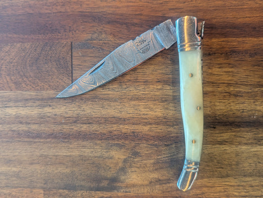 El Matador Knives Pocket Knife Slim Folder Pocket Knife (Natural Bone) - El Matador