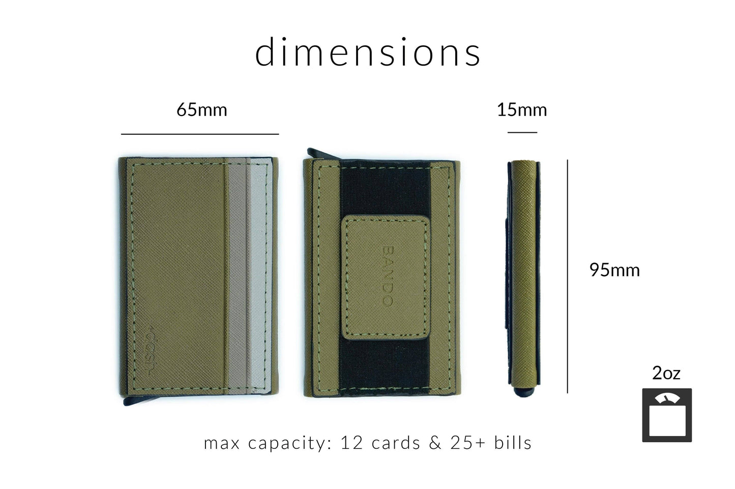 Elliot Havok Elliot Havok - Bando 3.0 - Slim Utility Wallet: Forest Green