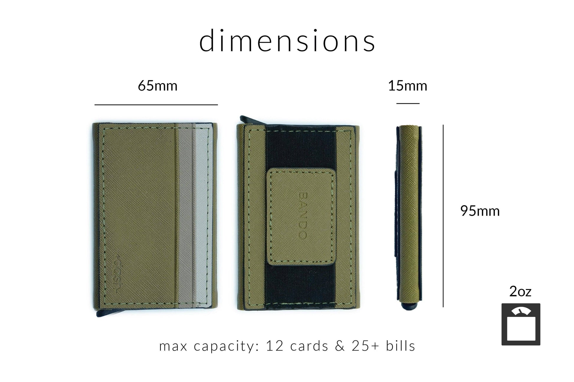 Elliot Havok Elliot Havok - Bando 3.0 - Slim Utility Wallet: Shadow Black