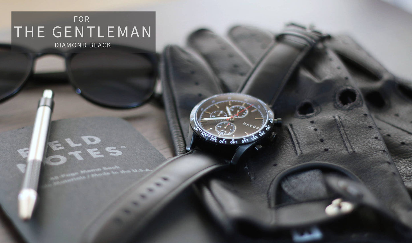Elliot Havok Elliot Havok - Diamond Black Racer Chronograph - 42mm