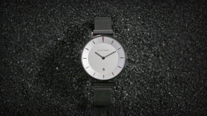 Elliot Havok Elliot Havok - Piano Black Minimalist Mesh - 38mm