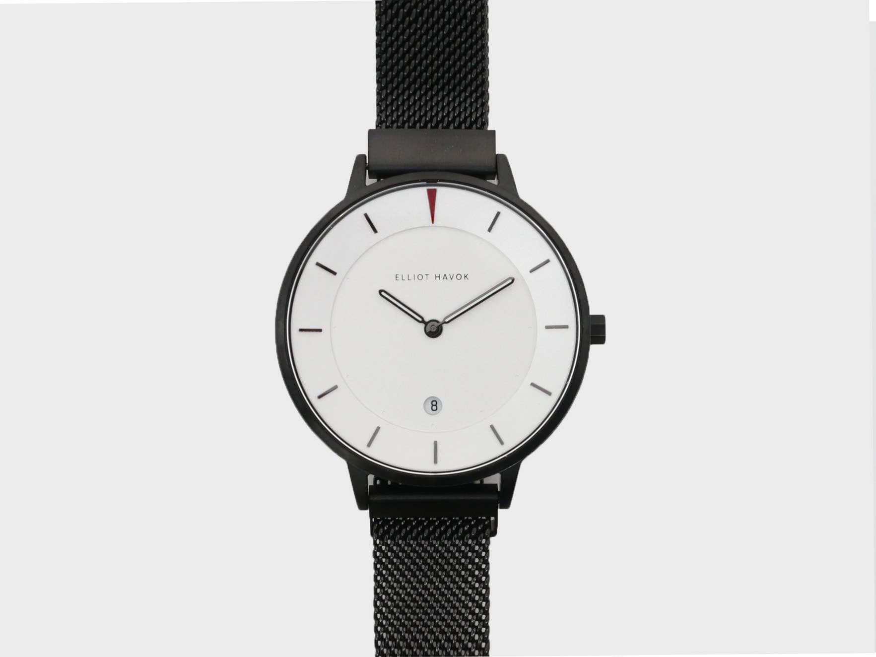 Elliot Havok Elliot Havok - Piano Black Minimalist Mesh - 38mm