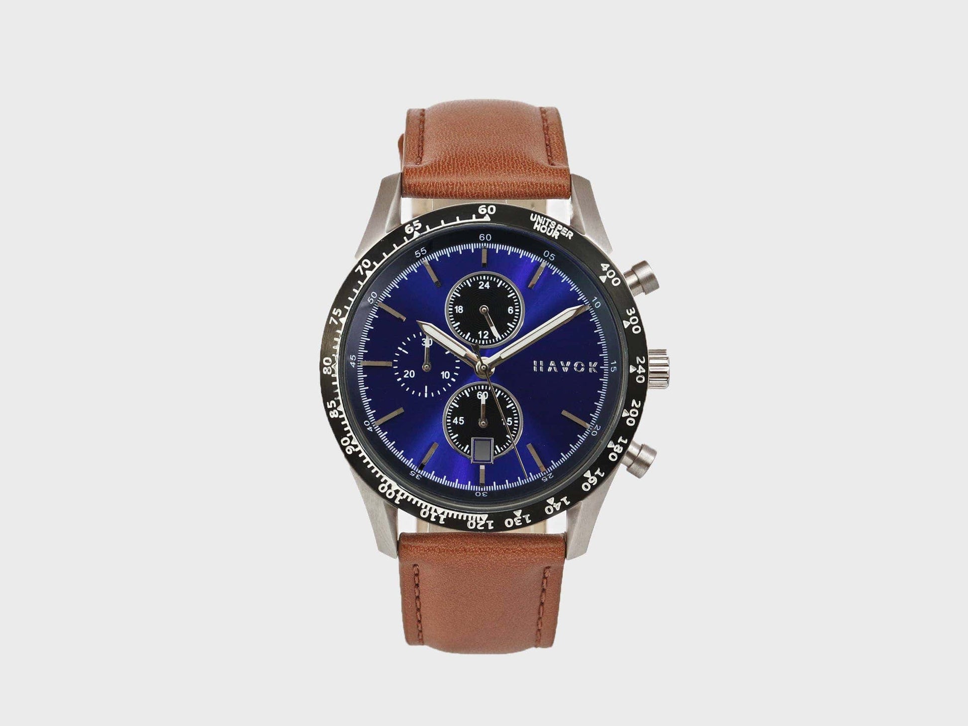 Elliot Havok Elliot Havok - Sapphire Blue Racer Chronograph Men's Wrist Watch - 42mm