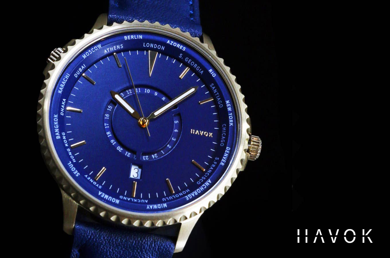 Elliot Havok Elliot Havok - World Traveller | 24 Time Zones On a World Timer: Midnight Navy