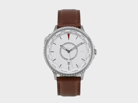 Elliot Havok Watches Elliot Havok - World Traveller | 24 Time Zones On a World Timer: Cloud White