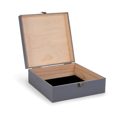 MakerFlo - Wood Memory Boxes, Large: Ebony (Black) / Singles