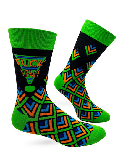 Fabdaz F..k Yeah Men's Novelty Crew Socks