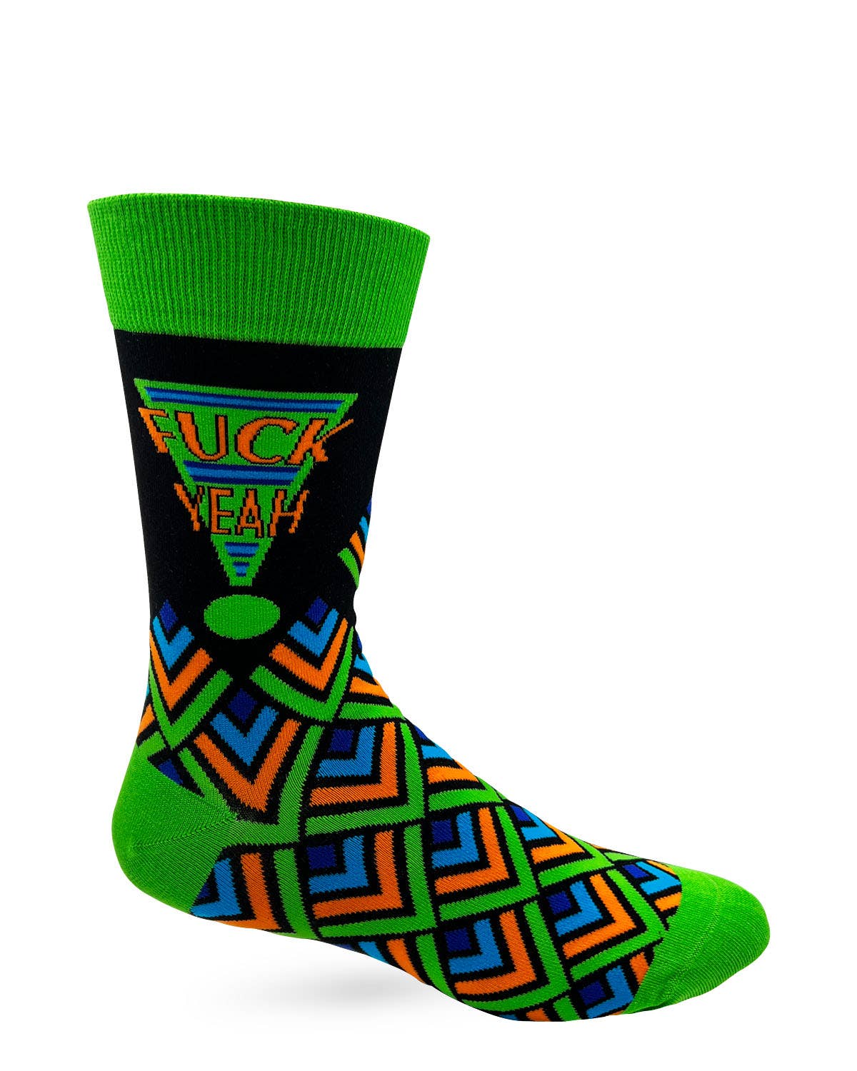 Fabdaz F..k Yeah Men's Novelty Crew Socks