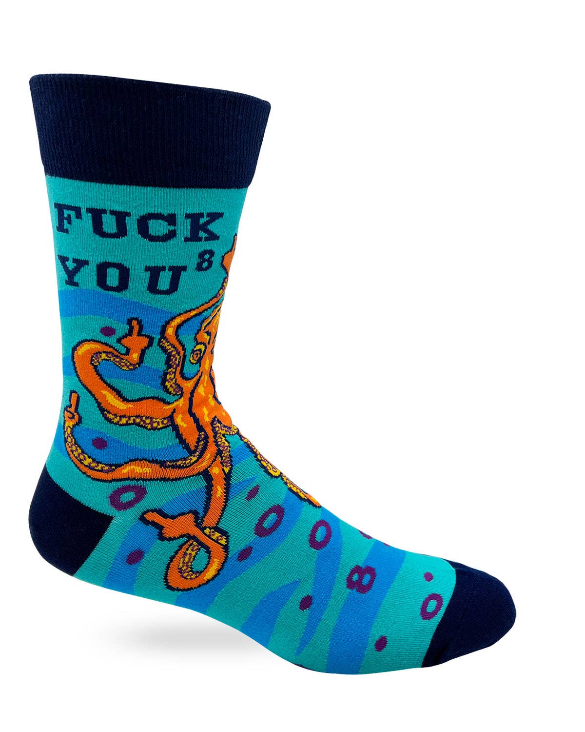 Fabdaz F..k You To The Eight Men's Novelty Crew Socks